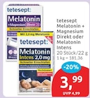 Melatonin + Magnesium Direkt von tetesept im aktuellen budni Prospekt
