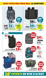 Cartable Angebote im Prospekt "La rentrée À PRIX BAS" von Super U auf Seite 20