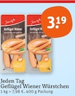 Geflügel Wiener Würstchen im Angebot bei tegut in Fulda Geflügel Wiener Würstchen Angebote von Jeden Tag bei tegut Fulda für 3,19 €