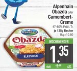 Obazda oder Camembert-Creme von Alpenhain im aktuellen EDEKA Prospekt für 1,35 €