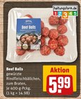 Aktuelle Rindfleisch Angebote bei REWE in Fürth Aktuelles Beef Balls Angebot bei REWE in Fürth ab 5,99 €