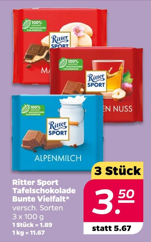 Tafelschokolade Bunte Vielfalt