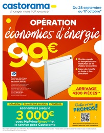 Catalogue Castorama à Aix-en-Provence, avec 32 pages Prospectus Castorama à Aix-en-Provence, "Opération économies d'énergie", 32 pages, 28/09/2022 - 17/10/2022