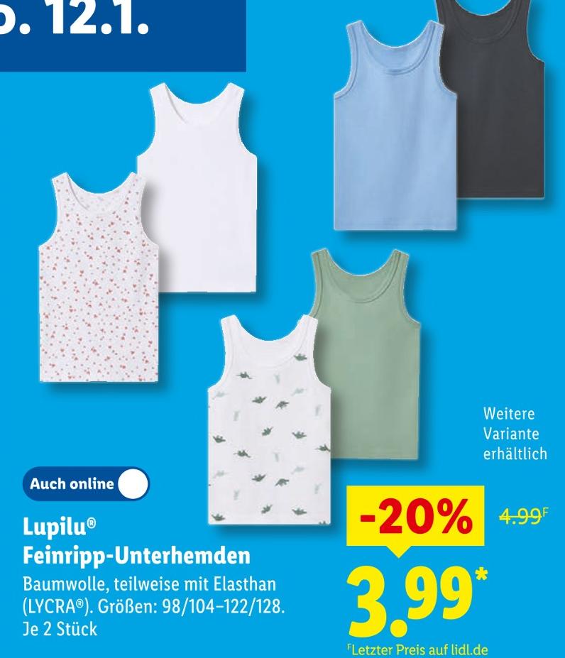 Feinripp-Unterhemden