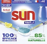 Tablettes lave-vaisselle Tout en 1 Citron* - SUN en promo chez Casino Supermarchés Cagnes-sur-Mer à 6,93 €