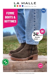 Prospectus La Halle, "FEMME BOOTS ET BOTTINES",  pages, 02/10/2024 - 29/10/2024