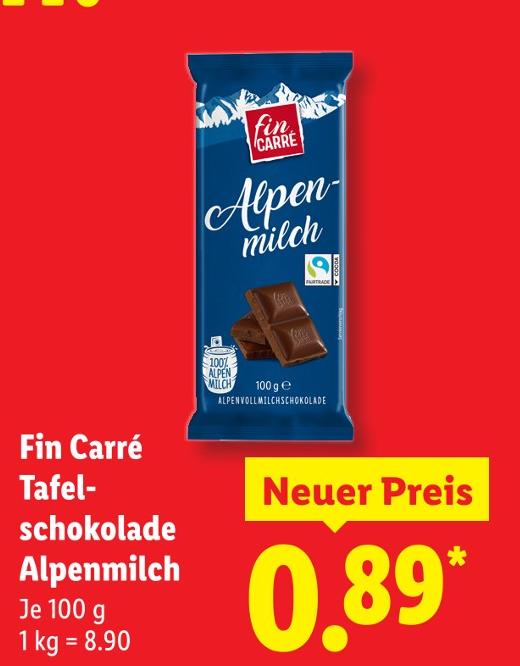 Tafelschokolade Alpenmilch