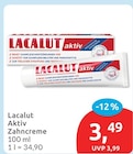 Aktiv Zahncreme im budni Prospekt zum Preis von 3,49 €