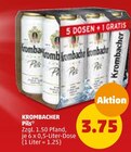 Krombacher Pils für 3,75 € bei Penny-Markt im Angebot Krombacher Pils im aktuellen Penny-Markt Prospekt