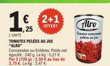 Tomates pelées au jus - ALRO dans le catalogue E.Leclerc