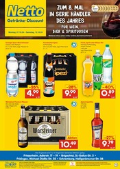 Aktueller Netto Marken-Discount Prospekt mit Krombacher, "ZUM 8. MAL IN SERIE HÄNDLER DES JAHRES FÜR WEIN, BIER & SPIRITUOSEN", Seite 1