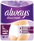 Aktuelles Discreet Pants oder Big Pack Angebot bei Rossmann in Jena ab 7,77 €