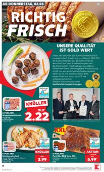 Hackfleisch im aktuellen Kaufland Prospekt (Mannheim) Hackfleisch im Kaufland Prospekt "Hier bin ich richtig" mit 65 Seiten (Mannheim)