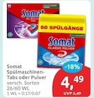 Spülmaschinen-Tabs im budni Prospekt Spülmaschinen-Tabs von Somat im aktuellen budni Prospekt für 4,49 €