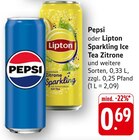 Cola oder Sparkling Ice Tea Zitrone Angebote von Pepsi oder Lipton bei E center Schramberg für 0,69 €