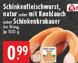 Schinkenfleischwurst natur Angebote bei EDEKA Koblenz für 0,99 €