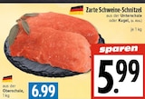 EDEKA Biebertal - Zarte Schweine-Schnitzel Angebot im Prospekt Zarte Schweine-Schnitzel bei EDEKA im Biebertal Prospekt für 5,99 €