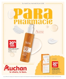 Catalogue Supermarchés de Auchan Hypermarché à Saint-Laurent-des-Arbres Prospectus Auchan Hypermarché à Saint-Laurent-des-Arbres, "PARAPHARMACIE", 18 pages, 02/06/2026 - 24/06/2026