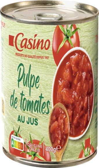 Pulpe de tomates au jus