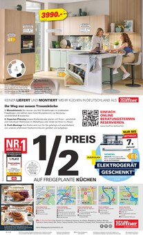 Küche im Höffner Prospekt "IMMER BESSER!" mit 8 Seiten (Kassel)