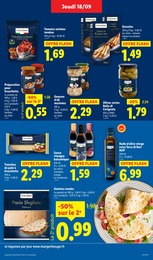 Prix et réduction Pain Bruschetta dans le prospectus Lidl en cours Offre Pain Bruschetta dans le catalogue Lidl du moment à la page 23