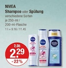Shampoo im V-Markt Prospekt Shampoo von NIVEA im aktuellen V-Markt Prospekt für 2,29 €