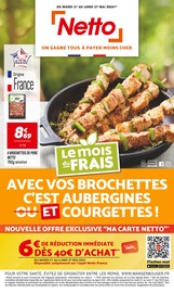 Catalogue Discount Alimentaire Netto en cours à Festubert et alentours, "Le mois du FRAIS", 16 pages, 21/05/2024 - 27/05/2024