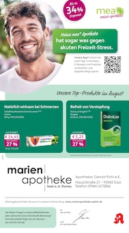 mea - meine apotheke Prospekt der KW 35 "Unsere August-Angebote" Aktueller mea - meine apotheke Prospekt "Unsere August-Angebote" Seite 1 von 4 Seiten