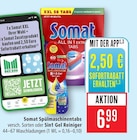 Spülmaschinentabs im Angebot bei Marktkauf in Lörrach Spülmaschinentabs Angebote von Somat bei Marktkauf Lörrach für 6,99 €