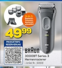 3000BT Series 3 Herrenrasierer Angebote von Braun bei EURONICS Iserlohn für 49,99 €