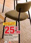 Chaise côtelée en promo chez Bazarland Montpellier à 25,99 €