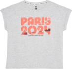 T-shirt enfant des Jeux Olympiques de Paris 2024 dans le catalogue Carrefour Market