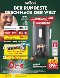 Netto Marken-Discount Kaffeevollautomat im Prospekt 