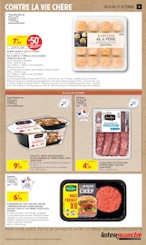 Promos Steak dans le catalogue "C'EST NOTRE ANNIVERSAIRE ON VOUS INVITE AU RAYON SURGELÉS" de Intermarché à la page 5