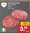 Aktuelle Hackfleisch Angebote bei Netto Marken-Discount in Neuss Aktuelles Irish Angus Burger Angebot bei Netto Marken-Discount in Neuss ab 3,19 €