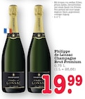 Champagne Brut Premium Angebote von Philippe de Lonsac bei E center Baden-Baden für 19,99 €