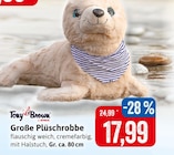 Große Plüschrobbe bei Kaufhaus Stolz im Born Prospekt für 17,99 €