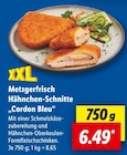 Aktuelles Metzgerfrisch Hähnchen-Schnitte „Cordon Bleu“ Angebot bei Lidl in Pforzheim ab 6,49 €