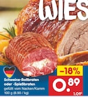 Schweine-Rollbraten oder -Spießbraten bei Netto Marken-Discount im Kasel-Golzig Prospekt für 0,89 €