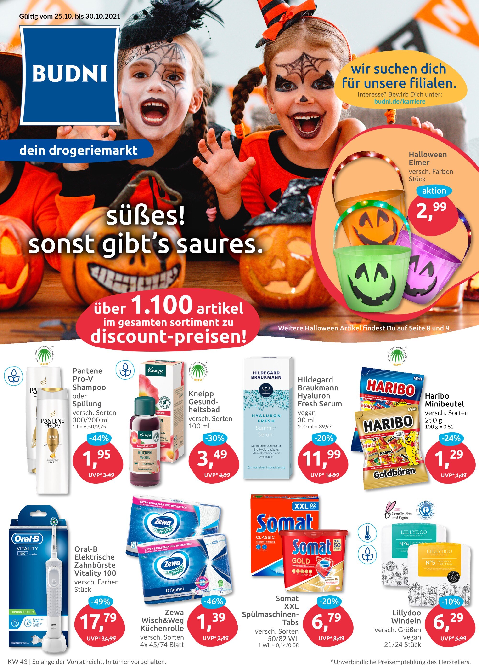 BUDNI Prospekt für Lüneburg mit 12 Seiten BUDNI Prospekt für Lüneburg: "BUDNI - Dein Drogeriemarkt", 12 Seiten, 25.10.2021 - 30.10.2021
