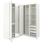 Eckkleiderschrank weiß/weiß Spiegelglas 210/160x236 cm im IKEA Prospekt Eckkleiderschrank weiß/weiß Spiegelglas 210/160x236 cm von PAX / GRIMO/ÅHEIM im aktuellen IKEA Prospekt für 1.250,00 €