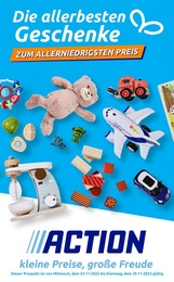 Action Prospekt für Weinstadt mit 84 Seiten Action Prospekt für Weinstadt: kleine Preise, grosse Freude!, 84 Seiten, 23.11.2022 - 29.11.2022