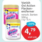Oxi Action Fleckenentferner Powerweiss von Vanish für 4,79 € bei budni im Angebot Oxi Action Fleckenentferner Powerweiss von Vanish im aktuellen budni Prospekt
