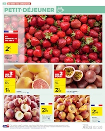 Prix et réduction Fraise dans le prospectus Carrefour en cours Offre Fraise dans le catalogue Carrefour du moment à la page 28