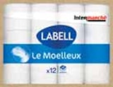 Papier toilette classique x12 blanc moelleux - LABELL dans le catalogue Intermarché