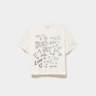 T-shirt manches courtes coton ivoire fille - La Halle T-shirt manches courtes coton ivoire fille à 4,99 € dans le catalogue La Halle