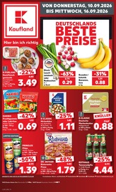 Kaufland Supermarkt Prospekt der aktuellen Woche mit 68 Seiten, gültig von 10.09.2026 bis 16.09.2026, in Rastatt und Umgebung Aktueller Kaufland Supermarkt Prospekt in Rastatt und Umgebung, "Hier bin ich richtig" mit 68 Seiten, 10.09.2026 - 16.09.2026