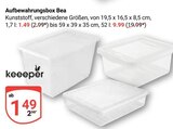 Aufbewahrungsbox Bea im Angebot bei GLOBUS in Castrop-Rauxel Aufbewahrungsbox Bea Angebote bei GLOBUS Castrop-Rauxel für 1,49 €