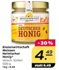 Heimischer Honig von Bienenwirtschaft Meissen für 4,49 € bei Netto mit dem Scottie im Angebot Heimischer Honig von Bienenwirtschaft Meissen im aktuellen Netto mit dem Scottie Prospekt