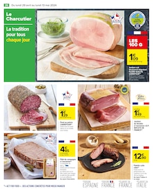 Promo Jambon dans le catalogue Carrefour du moment à la page 30